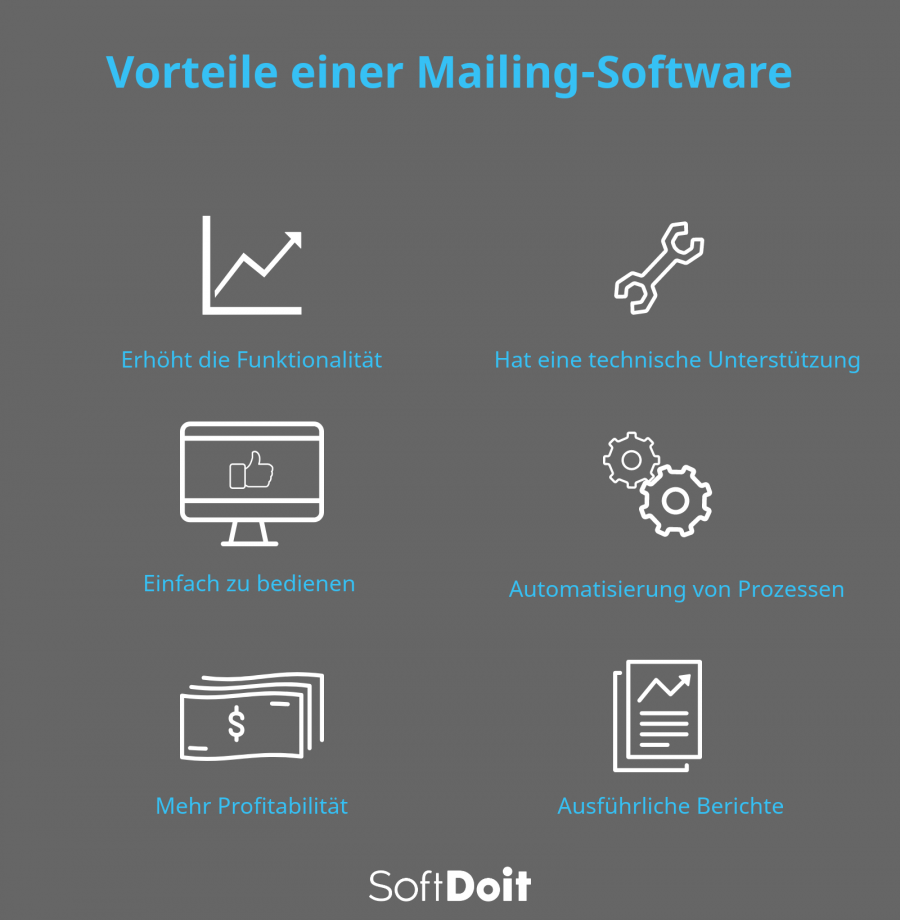 Welche Vorteile bietet die Verwendung von Software zum Versenden von E-Mails?