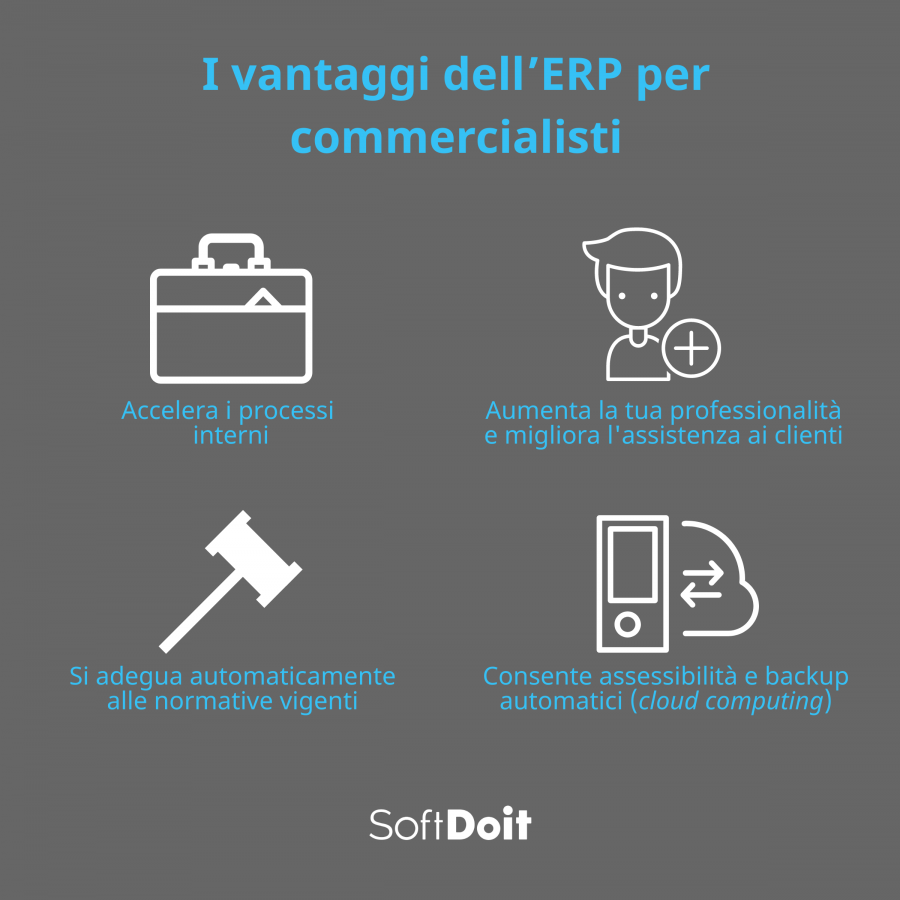 software commercialisti + infografica